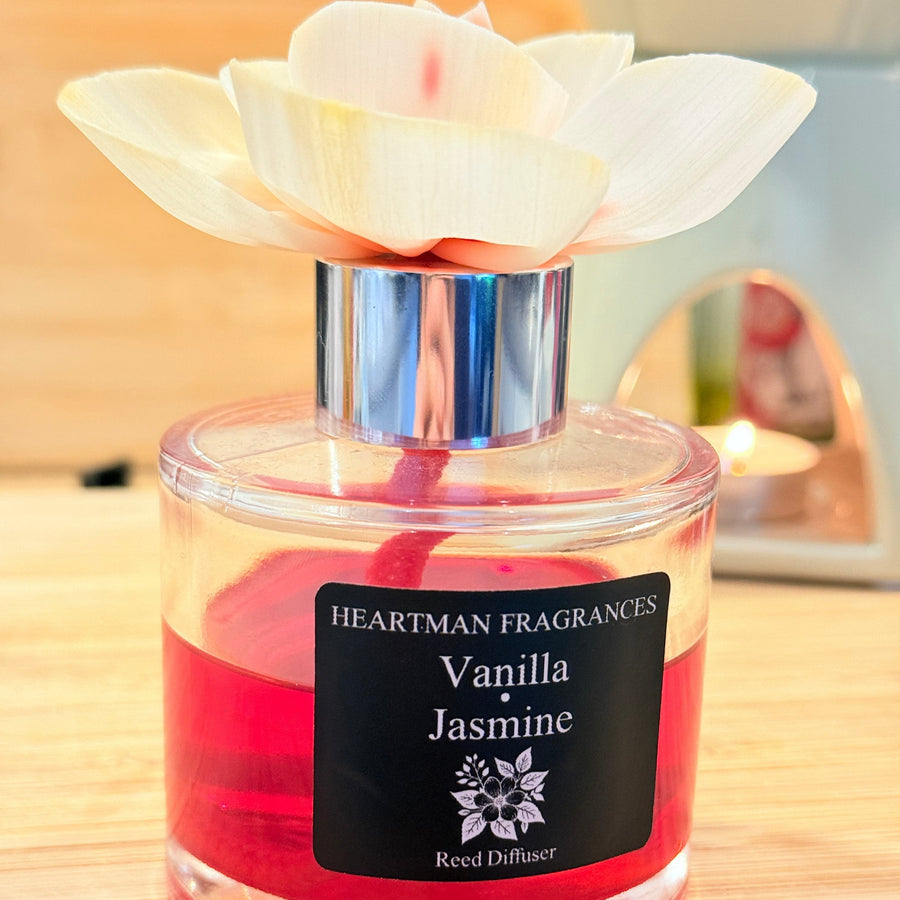 Vanilla and Jasmine flower diffuser by Heartman Fragrances