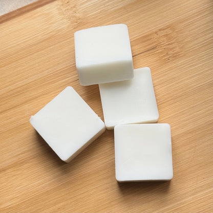 Hand-poured honey sandalwood scented wax melt cubes