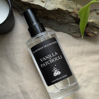 Vanilla and Patchouli luxury room spray 120ml by Heartman Fragrances