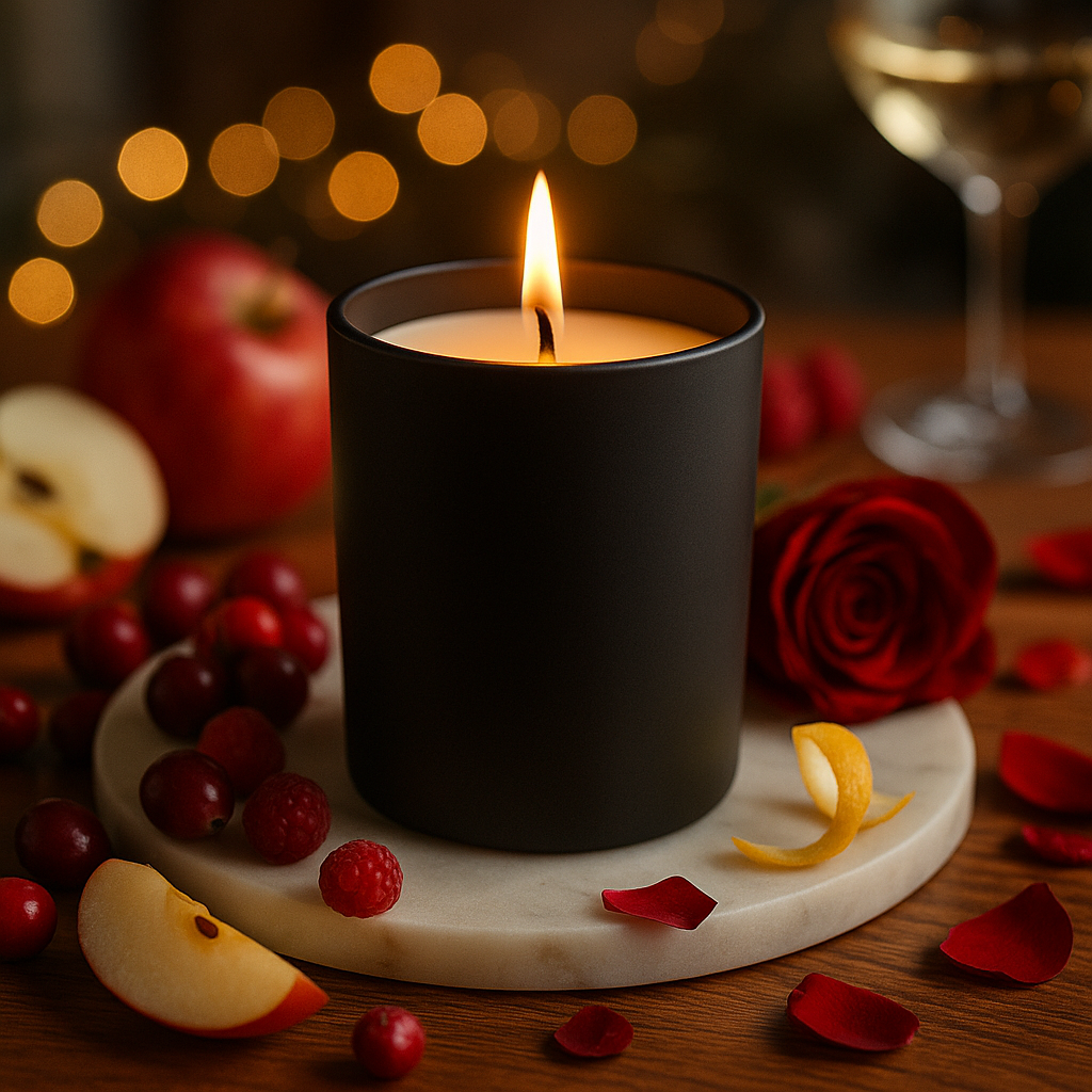 [Festive] Red Berry & Rose Candle Jar
