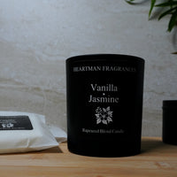Vanilla & Jasmine rapeseed blend scented candle with floral and lavender notes
